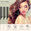 3 Pack Hair Rat Tail Combs Set Parting Rattail Teasing Fine Tooth Comb Metal Hair Pick Detangling Heat Resistant Carbon Fiber Teasing Comb