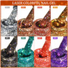 Imgdd Dark Purple Lavender Shimmer Holographic Glitter Gel Nail Polish Reflective Diamond Nail Polish Nail Art Diy Manicure Salon Diy Nail