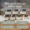 Hearth And Homestead Handmade Beef Tallow Lip Balm Collection Organic And Natural Lip Stick Moisturizer For Women And Men Ideal Gift