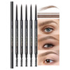 Wantuoluo Thin Eyebrow Pencils For Women 5 Pack Waterproof Micro Dual Ended Ultra Fine Tip Brow Pen And Spoolie Brush Formula For Natural