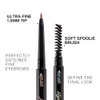 Wantuoluo Thin Eyebrow Pencils For Women 5 Pack Waterproof Micro Dual Ended Ultra Fine Tip Brow Pen And Spoolie Brush Formula For Natural