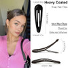 Gketn Snap Hair Clips For Women Water Drop Non Slip Hair Barrettes Heavy Coated Metal Hair Clips Accessory Mixed Color 20 Pcs 1.89