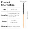 Small Round Styling Brush Mini Roller Quiff Comb For Hairdressing Lightweight Salon Brush For Thin Short Hair Bangs Beard Curling And