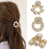 3 Pcs Pearl Hair Clips Small Hair Clips Pearl Hair Claw Clips Horsetail Clips Fashion Hair Accessories For Women And Girls Strong Hold