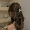 3 Pcs Pearl Hair Clips Small Hair Clips Pearl Hair Claw Clips Horsetail Clips Fashion Hair Accessories For Women And Girls Strong Hold
