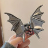 Gothic Bat Hair Claw Clips Metal Black Metal Punk Style For Christmas Halloween And Costume Parties 1Pcs Hair Clip For Thin Thick Hair Punk