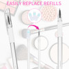 Eyebrow Microblading Marker Pen 2 Pcs Brow Mapping Pens With With 4 Replacement Refills And 1 Ruler Makeup Tattoo Skin Marker Pen Brow