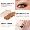 Boobeen 2 Color Eye Shadow Portable Dual Color Glitter Eyeshadow Palette Highly Pigmented Powder Eyeshadow Waterproof And Smooth Texture