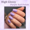 12Ml Airdry Purple Nail Polish High Glossy Lavender Quick Dry Long Lasting Light Lilac Manicure Diy Nail Art