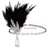 Choyaxo Flapper Headband Roaring 20S Headpiece Flapper Headpiece Feather Headband For Women
