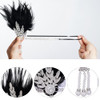 Choyaxo Flapper Headband Roaring 20S Headpiece Flapper Headpiece Feather Headband For Women