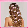 Ygdz Pink Mini Bows 20Pcs Ribbon Hair Clips Barrettes With Box Small Bow For Hair Cute Bowknot Hair Accessories For Women Girls
