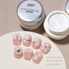 Gaoy Pearlescent White 3D Sculpting Gel For Nail Art 15G Solid Builder Gel