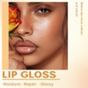 Hosaily Peel Off Lip Liner Stain Tattoo Long Lasting Waterproof Lip Stain Peel Off Tattoo Brown Lip Liner And Lip Gloss Combo Non Stick Cup