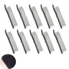 Arrerr 10 Pack Wig Comb Long 20 Teeth Clips Black Wire With Cloth Sewing Combs Wearing Holder For Wig Caps Making Finished Wigs Secure