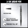 Ninjatiger Eyebrow Pencil Brow Pen 2 Pack 2 In 1 Dual Ended Eye Brow Pencils 2 Fork Tip Microblading Eyebrow Pen For Women Waterproof