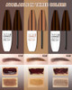2 Pcs Peel Off Eyebrow Tint Set Brown Eyebrow Tint Makeup For Women 01