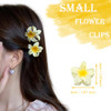 7Pcs Hawaiian Plumeria Flower Claw Clips 4Cm