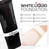 White Foundation Goth Makeup Full Coverage Color Changing Foundation Liquid Creamy Waterproof Long Lasting Makeup For Goth Clown Make Up