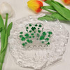 2Pcs Green Shamrock Hair Claw Clips St. Patrick S Day Hair Accessories For Women Girls Irish Flag Lucky Clover Hair Jaw Barrettes Holiday