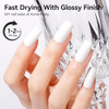 Nailshion White Nail Polish French Nail Art Quick Dry Regular Nail Polish