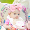 Oneninedream 6 Easter Baby Bows Rabbit Egg Bows For Girls Newborn Easter Bunny Ears Hairbands Elastic Nylon Bows Headbands Easter Hair