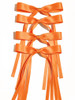 Ayesha Orange Hair Bow Clips Orange Ribbon Hair Accessories For Women Girl