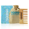 Squigs Beauty Neem Wooden Comb For Women And Men Handcrafted Pocket Sized Wide Tooth Comb For Hair Detangling Scalp Massage Oil Distribution