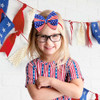 Yanjie 4.5 4Pcs 4Th Of July Baby Girl Bows Blue American Patriotic Headband Baby Red Hair Accessories Newborn Bows Toddler Girls Headband