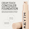 Keyth Cream Touch Concealer 01 15Ml 0.50 Fl.Oz. Imperfections Coverage Lightweight Skin Comforting Dreamy Skin Mild Formula Triple Cica