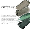 Evpct Eyeshadow Quad Palette Cyan Festival Forest Dark Green Glitter Shimmer Metallic Matte High Pigment Mini Eye Shadow Palette Makeup For