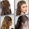 3 Pcs Clear Hair Clips For Women Non Slip Clear Claw Clips