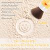 Mineral Sunscreen Setting Powder Spf 35 Brush Sunscreen Powder For Face And Scalp Long Lasting Lightweight Breathable Oil Control Natural
