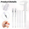 Bewudy 2 Pcs Eyebrow Microblading Marker Pen Brow Mapping Pens White