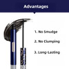Waterproof Mascara With Tower Brush Black Mascara For Tiny Lower Eyelashes Smudge Proof Long Lasting Thickening Lashes No Clumping