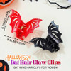 Bartosi Halloween Bat Claw Clips Gothic Hair Clips Hair Accessories