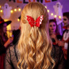 Bartosi Halloween Bat Claw Clips Gothic Hair Clips Hair Accessories