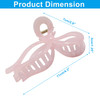 Isdvbuy 2 Pack Jelly Bow Hair Clips Large 4.3 Pink And Beige