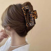 Leopard Print Hair Claws For Women Non Slip Acrylic Claw Clips French Banana Clip Barrettes For Thick And Thin Hair Strong Hold Hair