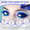 Uaoe Blue Mascara And Eyeliner Set 5D Colored Mascara Volume And Length