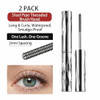 2Pcs Iron Wand Tubing Mascara Magnetic Mascara 3D Metal Brush Waterproof Quick Dry Formula Liquid Lash Extensions Effect Long Lasting Volume