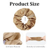 Fasoty 12Pcs Satin Silk Scrunchies Hair Ties For Women Girls 3 Inch Fashion Elastic Bracelets Ponytail Holders Soft Hair Accessories Classic