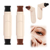 2Pcs Gel Eyeliner Pencil Set Foldable Eyeliner Stamp For Perfect Wings Double Ended Waterproof Eyeliners Tool Smudge Proof Eyeliners Pen For