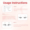 2Pcs Gel Eyeliner Pencil Set Foldable Eyeliner Stamp For Perfect Wings Double Ended Waterproof Eyeliners Tool Smudge Proof Eyeliners Pen For