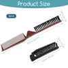 2 Pcs Double Teeth Folding Comb Double Headed Anti Static Comb Portable Foldable Pocket Bristle Hairstyle Brush Travel Foldable Hair Combs
