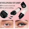Dulele 2Color Rotating Eyeliner Stamp Pen Dual Ended Winged Eyeliner Pencil