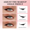 Dulele 2Color Rotating Eyeliner Stamp Pen Dual Ended Winged Eyeliner Pencil