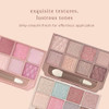 Light Pink Eyeshadow Palette Neutral Buildable Matte Glitter Eye Shadow