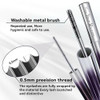 3D Curling Iron Wand Mascara 2 Pcs Metal Mascara Wand Black Washable Telescopic Tubingmascara Fiber Lash Extension Non Clumping Smudge Proof