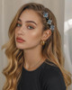 4 Pcs Sparkling Crystal Stone Braided Hair Clips Double Layer Pearl Butterfly And Flower Clips For Women And Girls Duck Bill Hair Barrettes